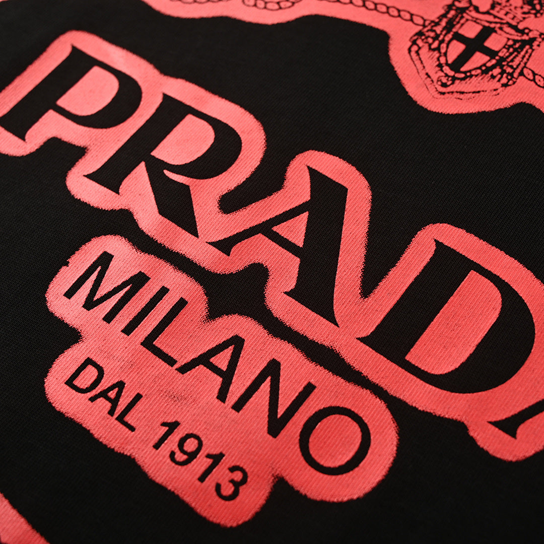 Prada Short-Sleeve T-Shirt – Luxury Cotton Crewneck