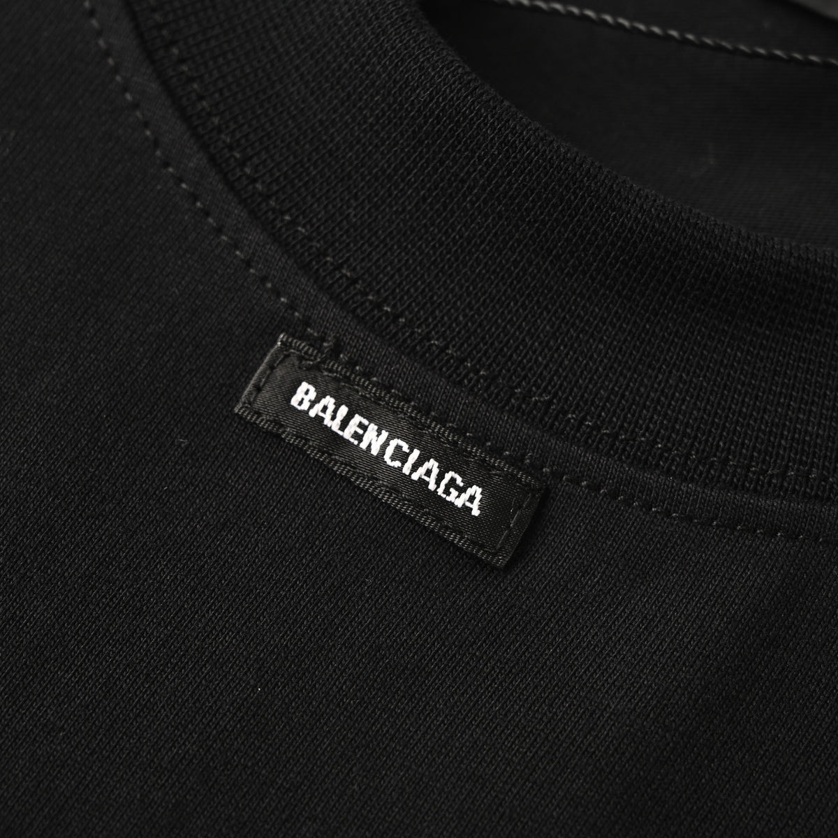 Balenciaga Logo Cotton Jersey T-Shirt