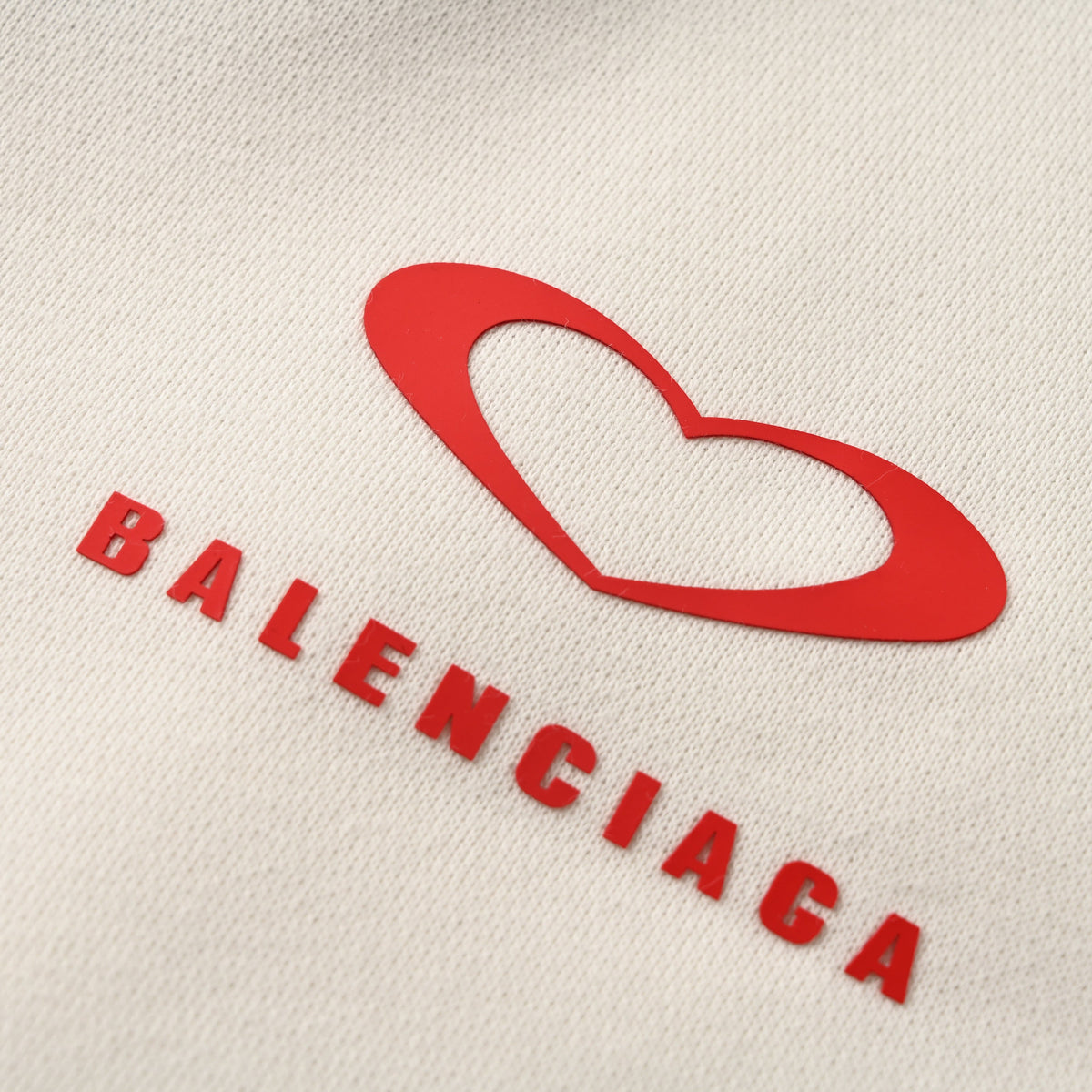 Balenciaga Large-Scale Logo Print Cotton Jersey Hoodie