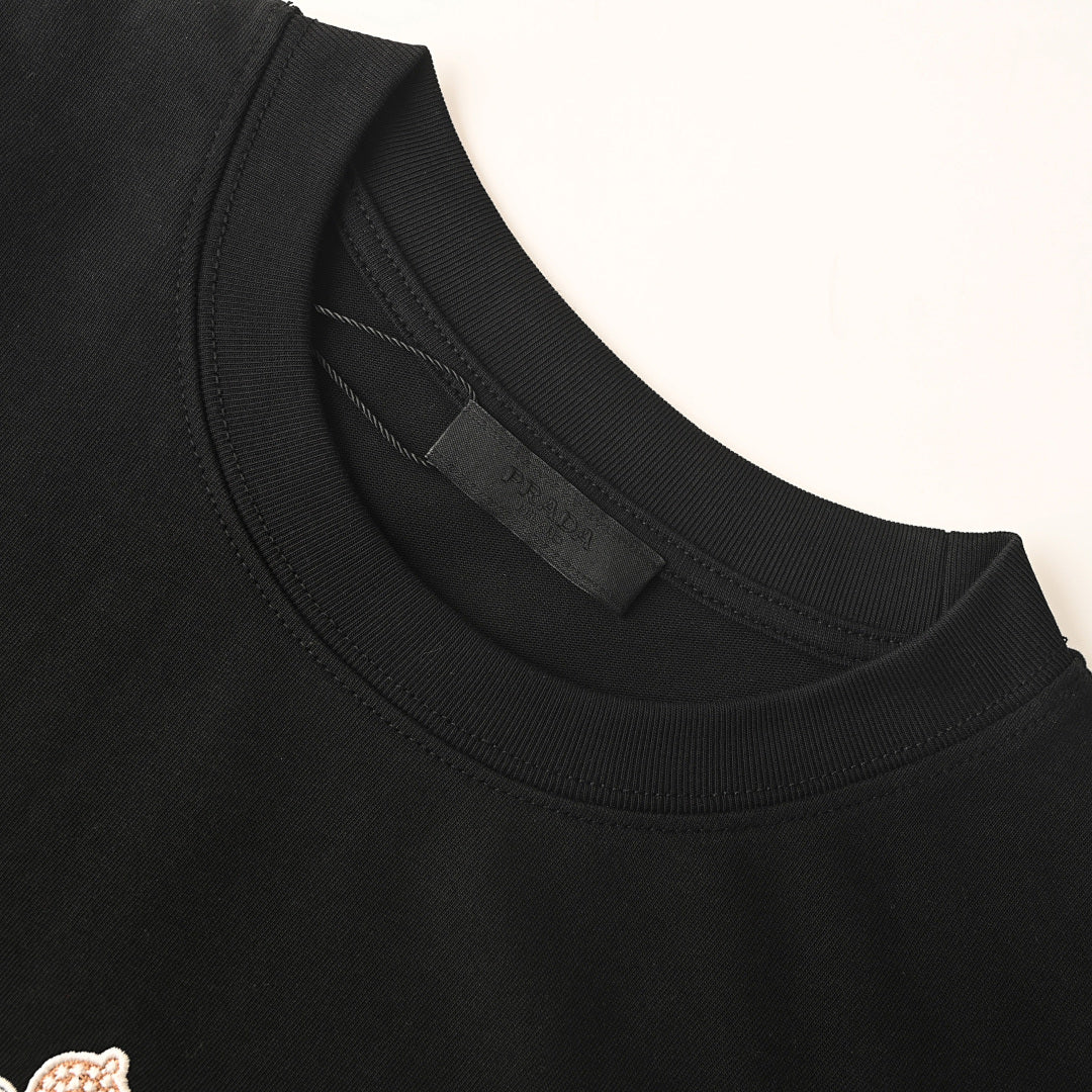 Prada Short-Sleeve T-Shirt – Luxury Cotton Crewneck