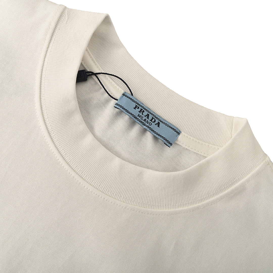 Prada Short-Sleeve T-Shirt – Luxury Cotton Crewneck