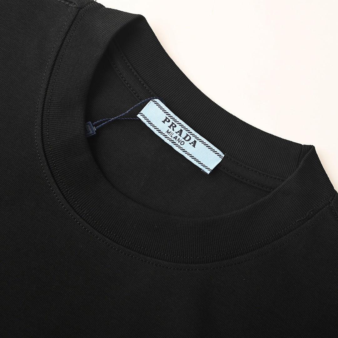 Prada Short-Sleeve T-Shirt – Luxury Cotton Crewneck