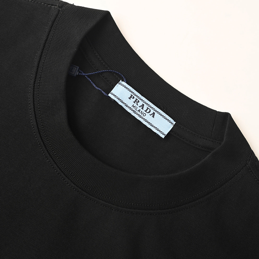 Prada Short-Sleeve T-Shirt – Luxury Cotton Crewneck