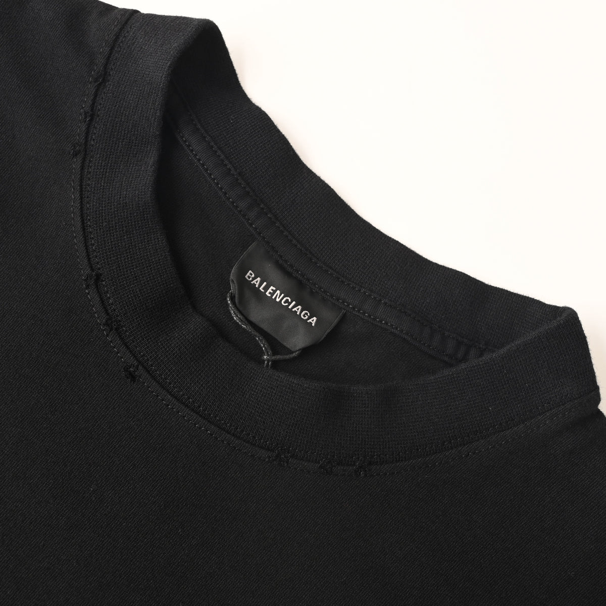 Balenciaga Logo Cotton Jersey T-Shirt
