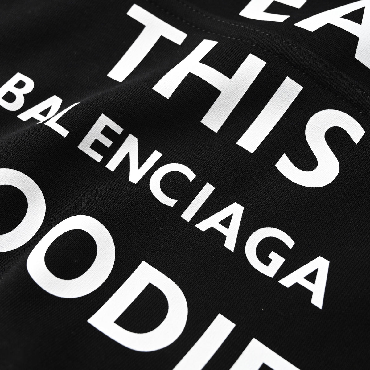 Balenciaga Oversized Logo Pullover Hoodie