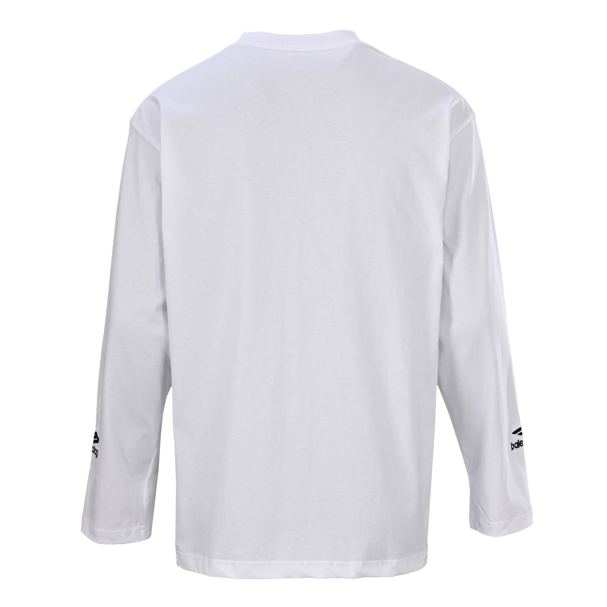 Balenciaga Large-Scale Logo Print Cotton Jersey Hoodie