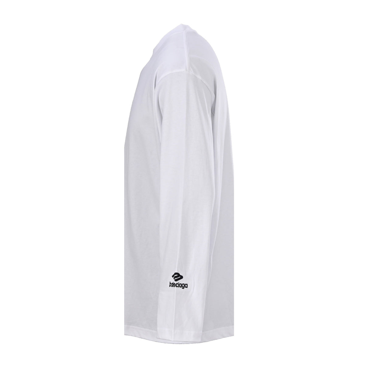 Balenciaga Large-Scale Logo Print Cotton Jersey Hoodie