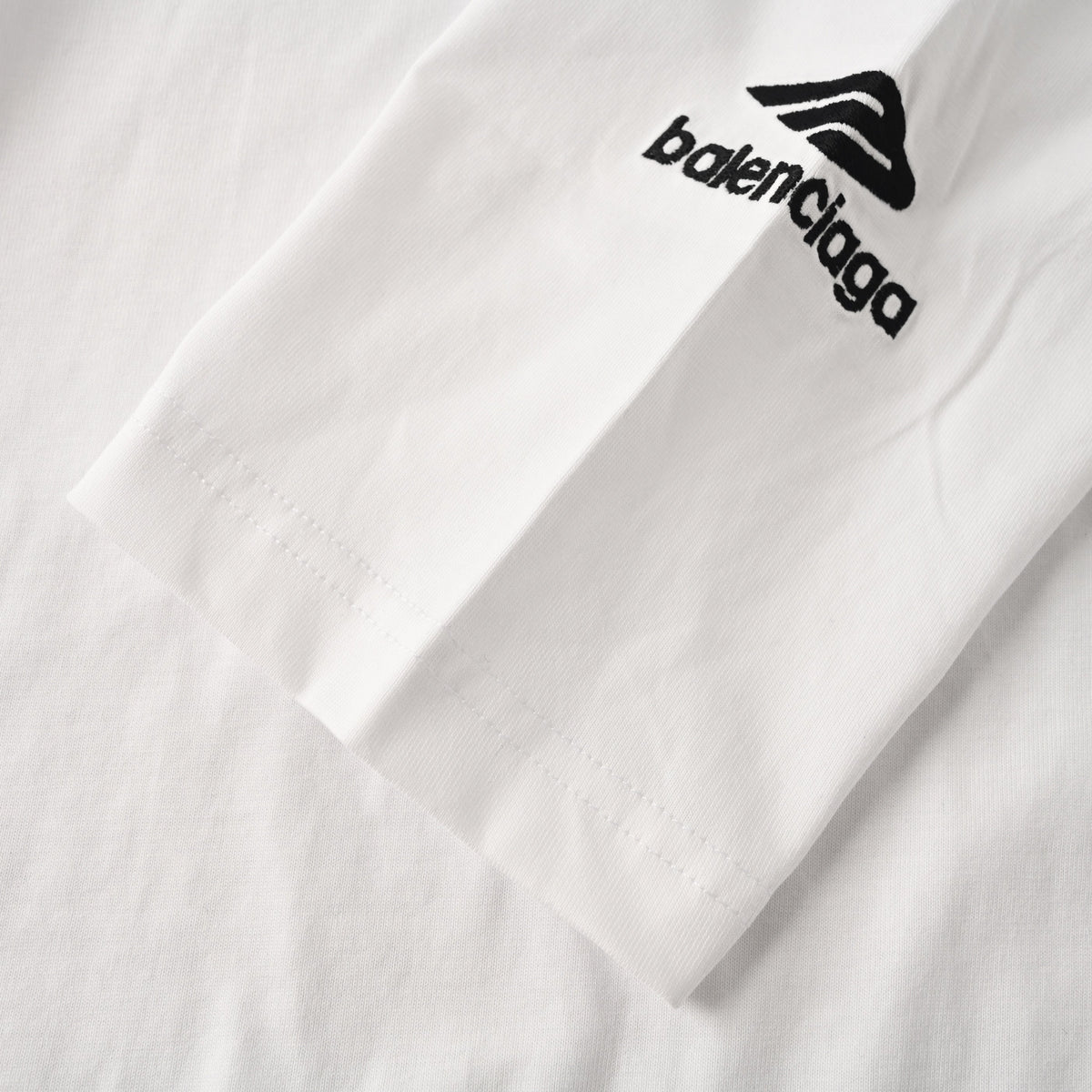Balenciaga Large-Scale Logo Print Cotton Jersey Hoodie
