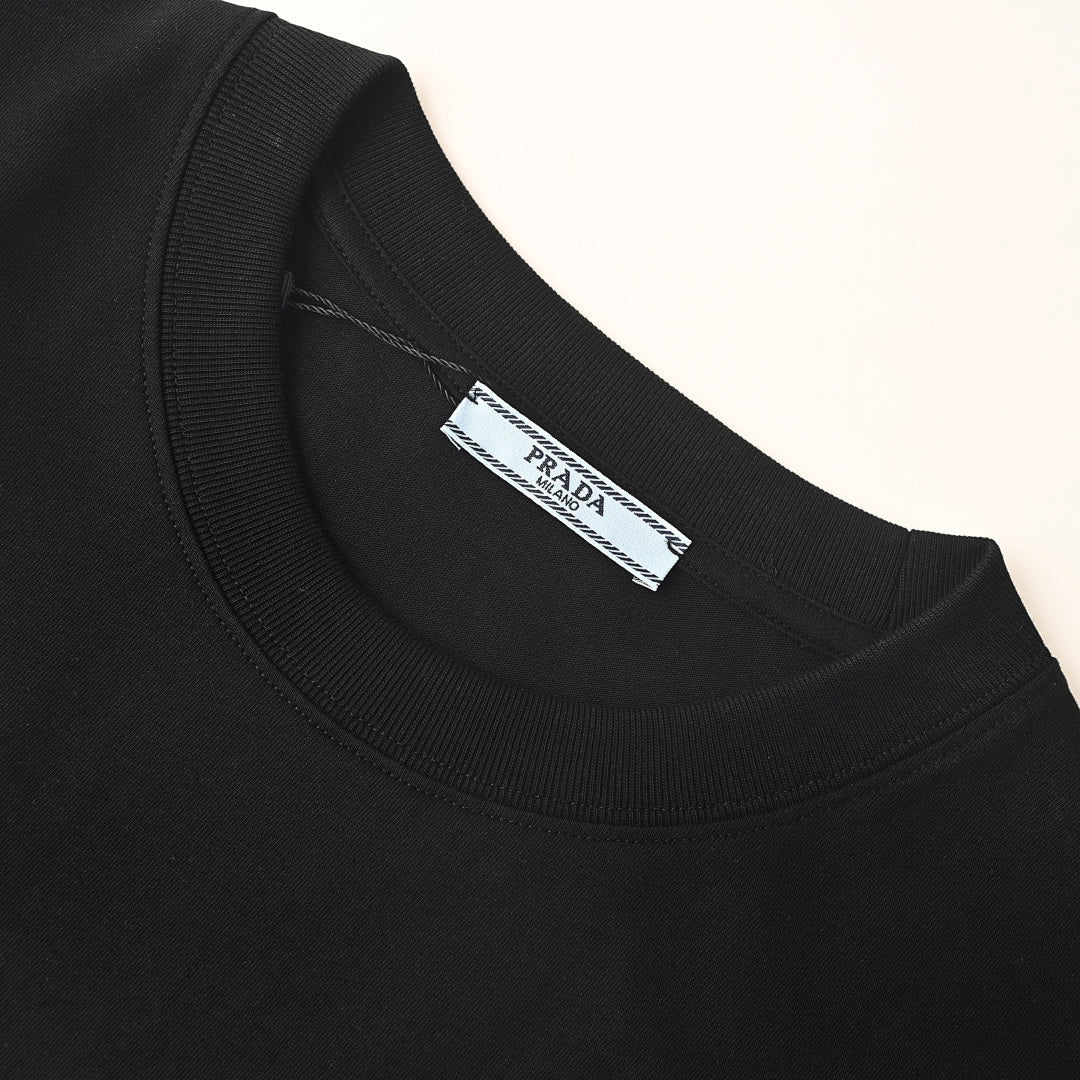 Prada Short-Sleeve T-Shirt – Luxury Cotton Crewneck