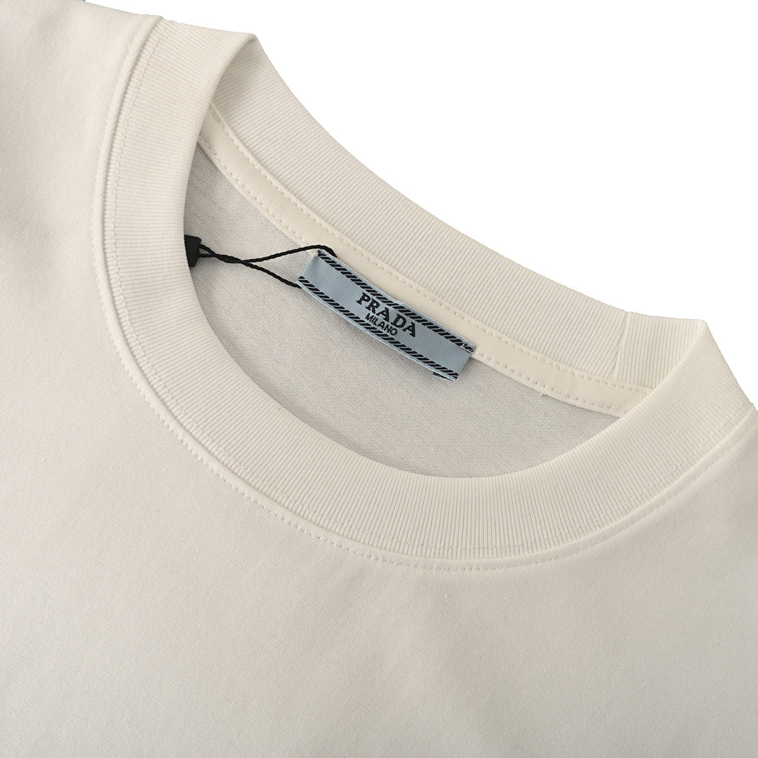 Prada Short-Sleeve T-Shirt – Luxury Cotton Crewneck