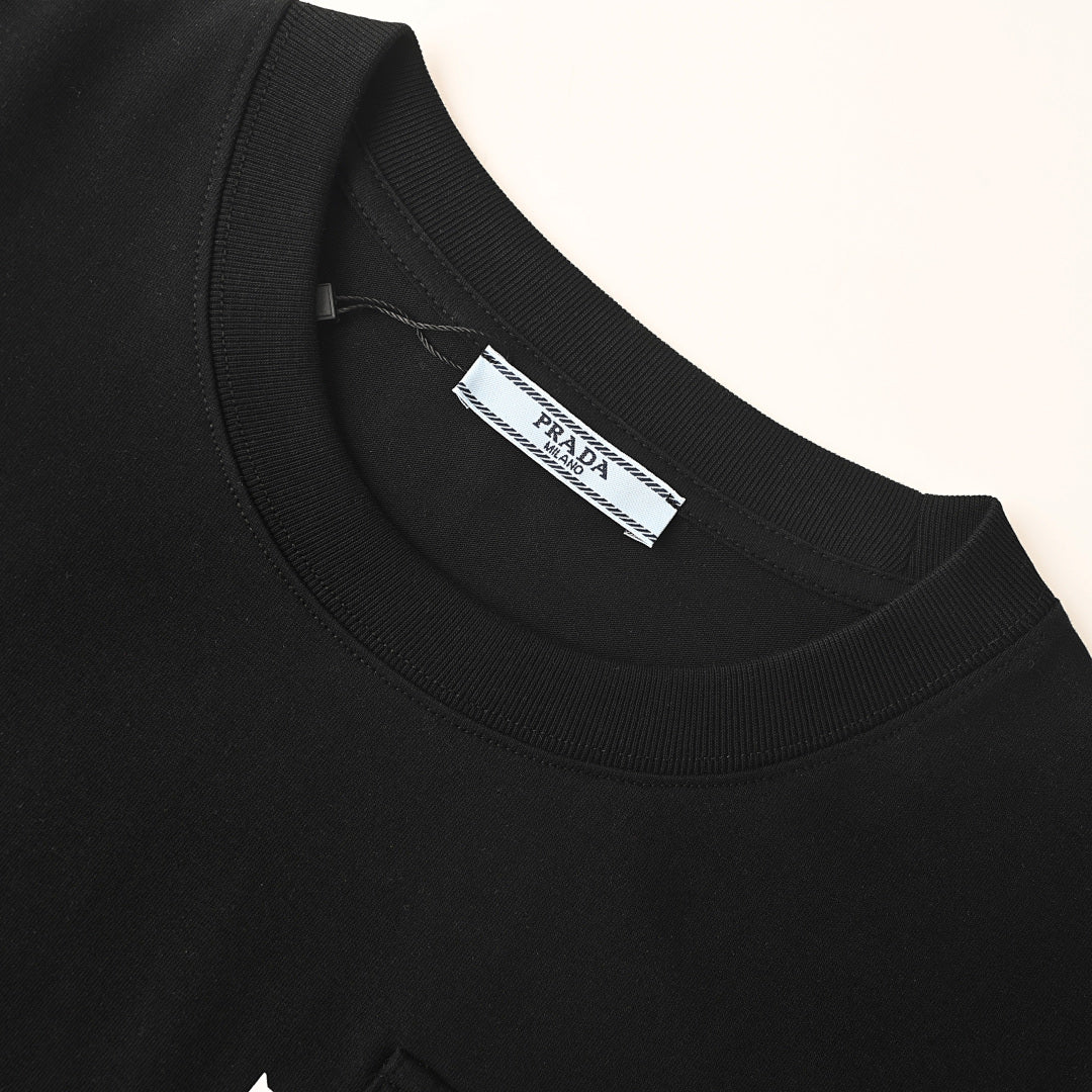 Prada Short-Sleeve T-Shirt – Luxury Cotton Crewneck