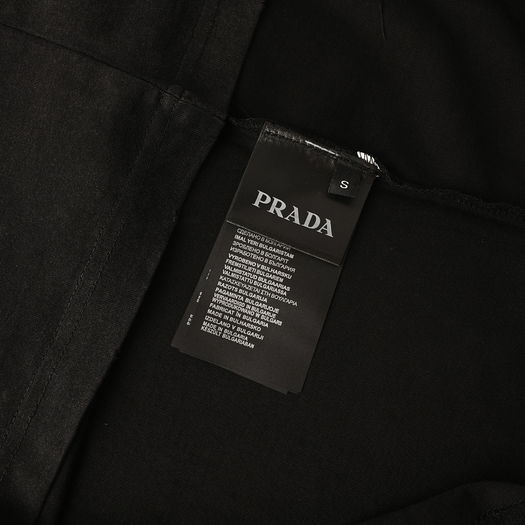 Prada Short-Sleeve T-Shirt – Luxury Cotton Crewneck