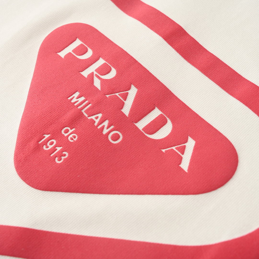 Prada Short-Sleeve T-Shirt – Luxury Cotton Crewneck