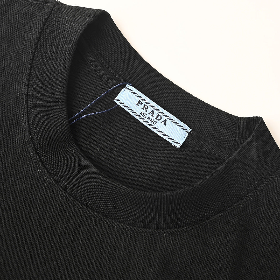 Prada Short-Sleeve T-Shirt – Luxury Cotton Crewneck