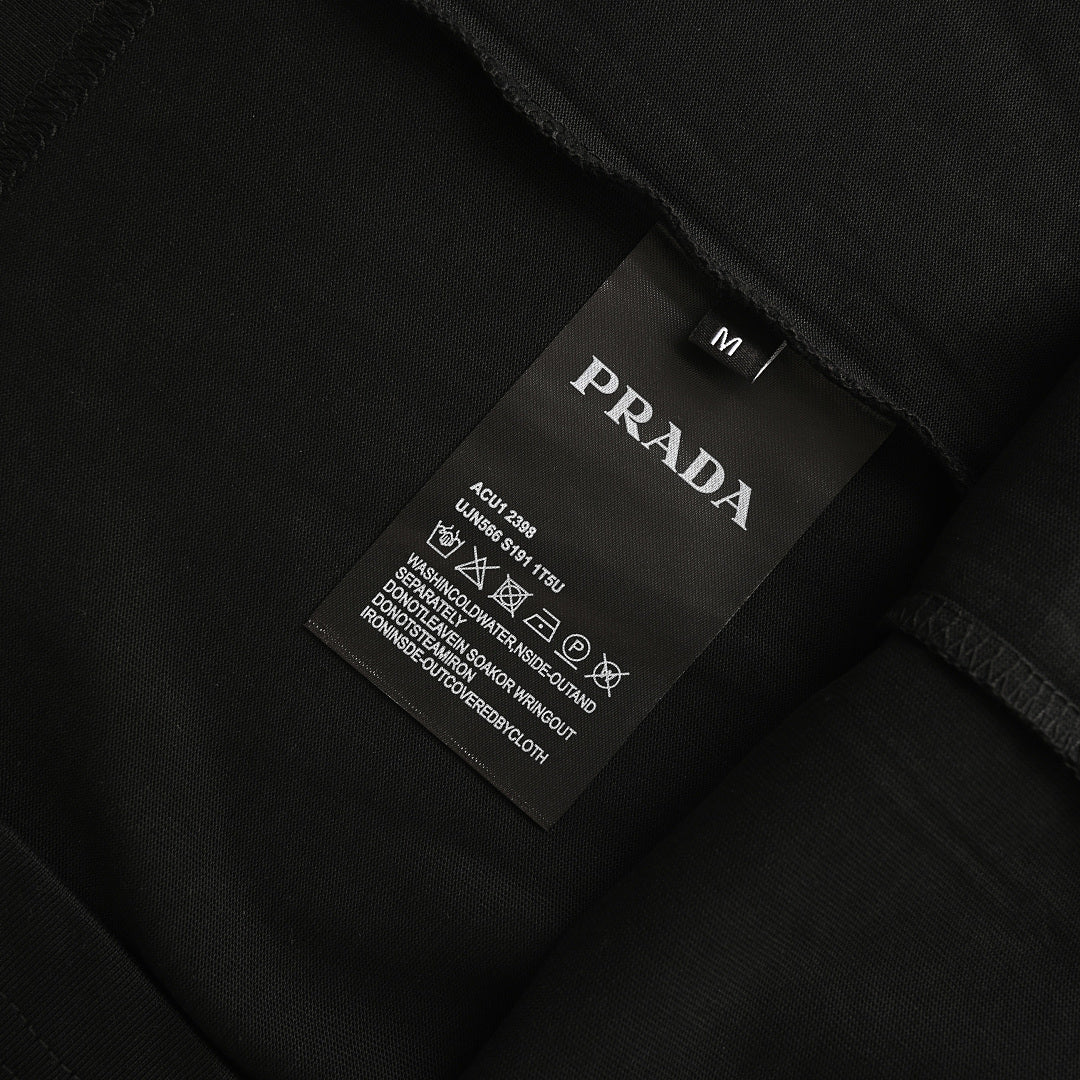 Prada Short-Sleeve T-Shirt – Luxury Cotton Crewneck