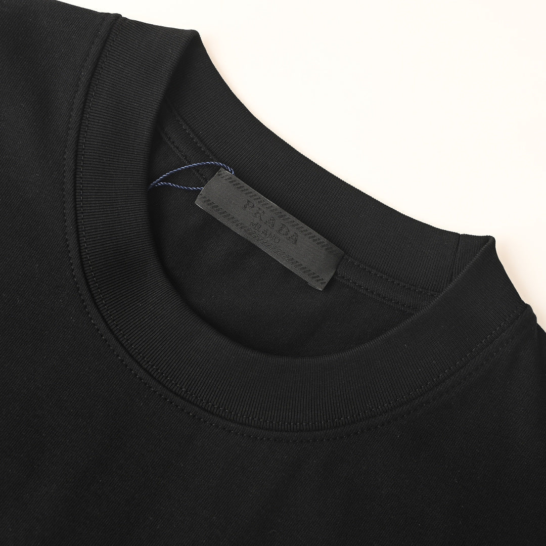Prada Short-Sleeve T-Shirt – Luxury Cotton Crewneck