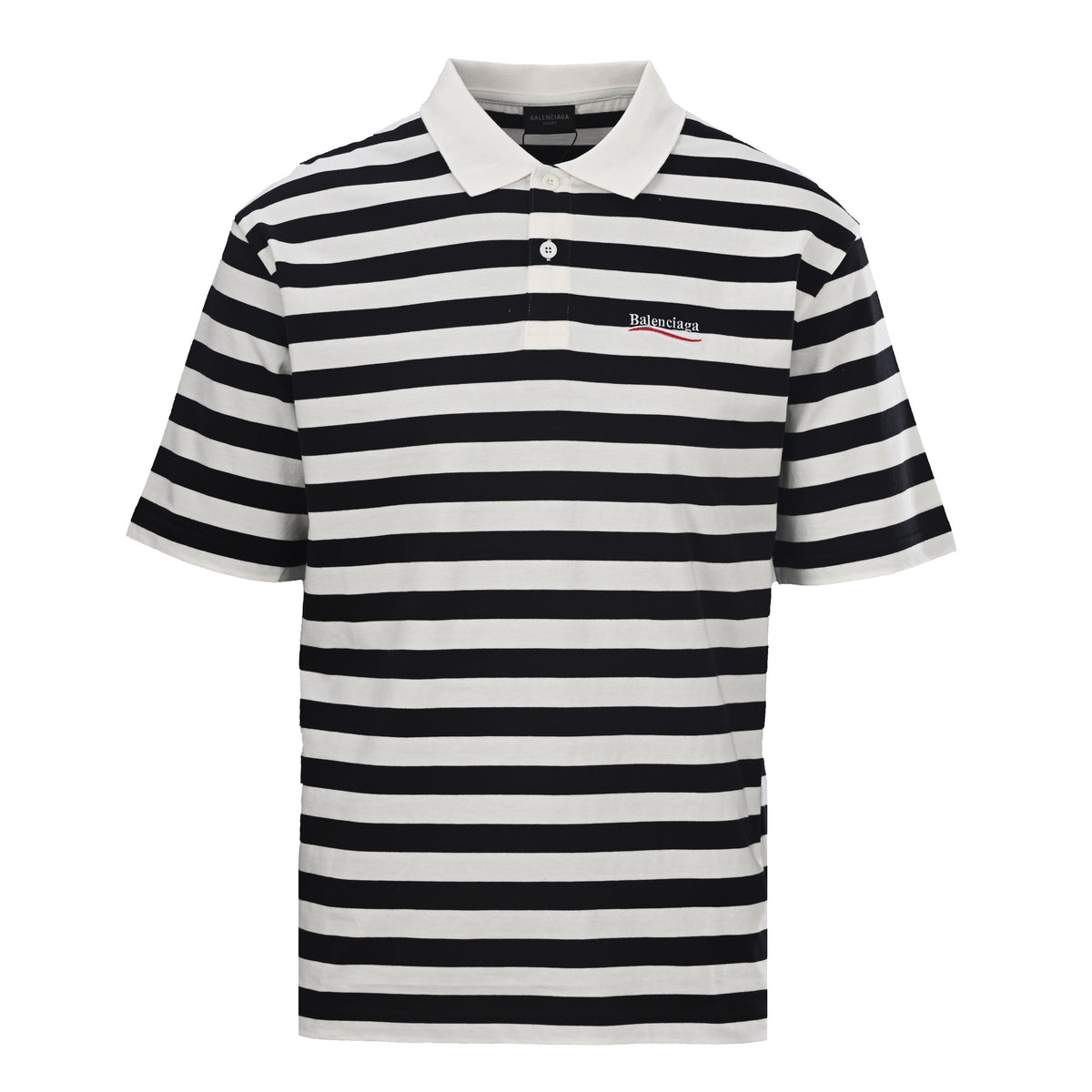 Balenciaga Logo Cotton Jersey T-Shirt