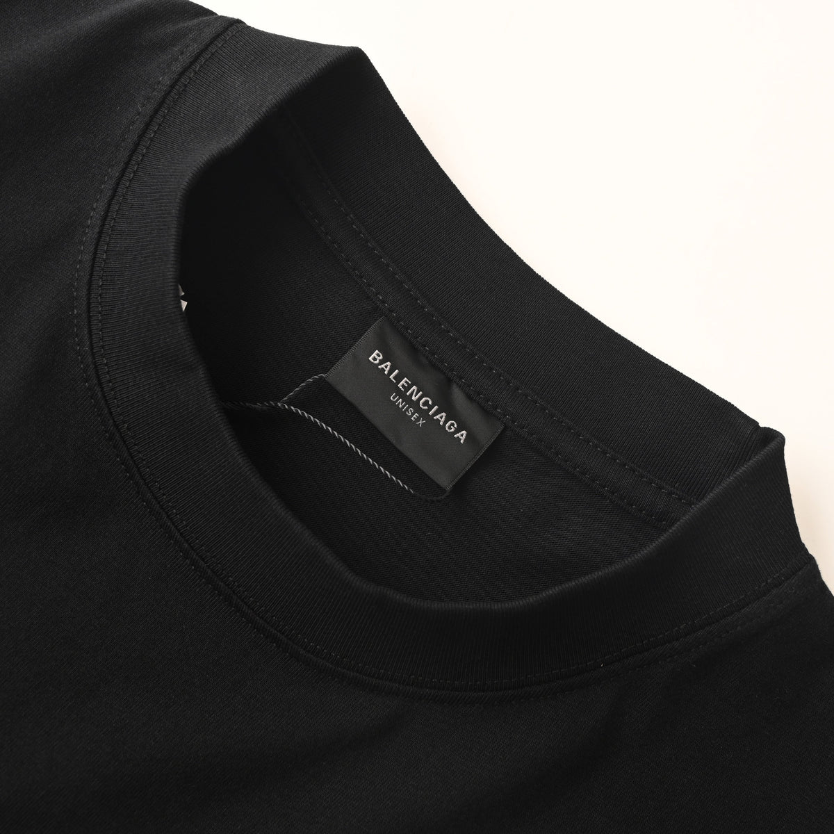 Balenciaga Distressed Logo Relaxed-Fit Cotton T-Shirt