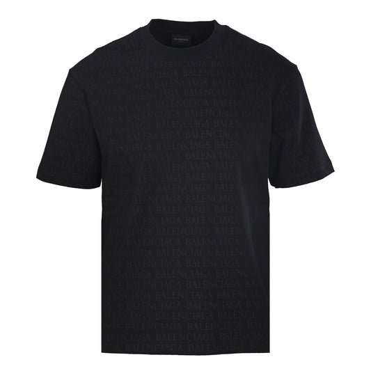 Balenciaga Logo Cotton Jersey T-Shirt