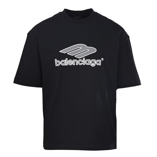 Balenciaga Logo Cotton Jersey T-Shirt