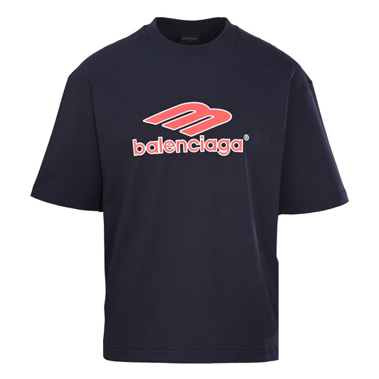 Balenciaga Logo Cotton Jersey T-Shirt
