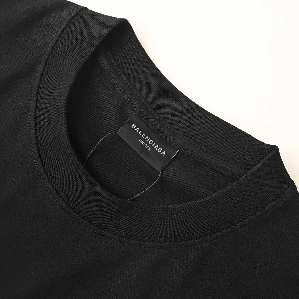 Balenciaga Logo Cotton Jersey T-Shirt