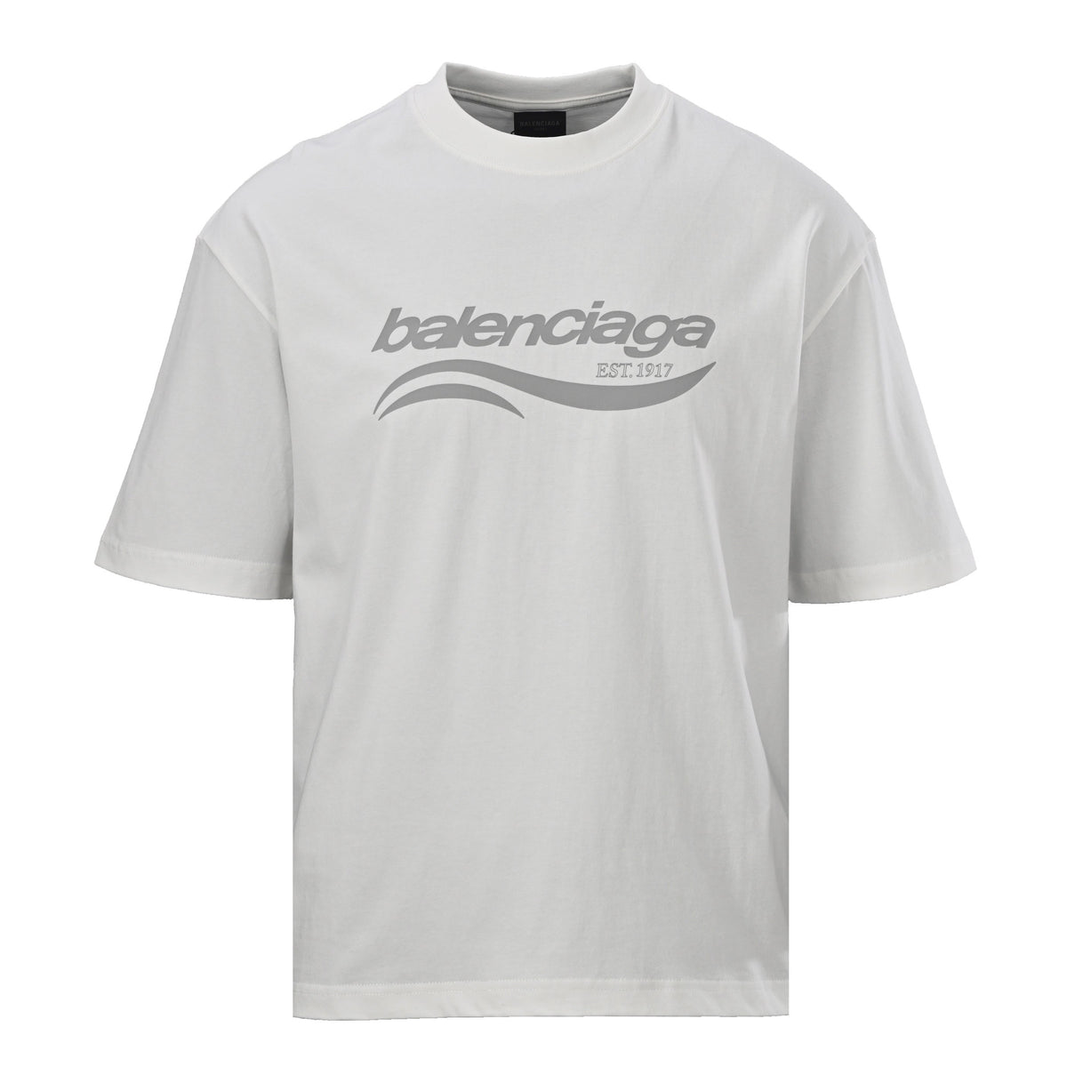 Balenciaga Logo Cotton Jersey T-Shirt