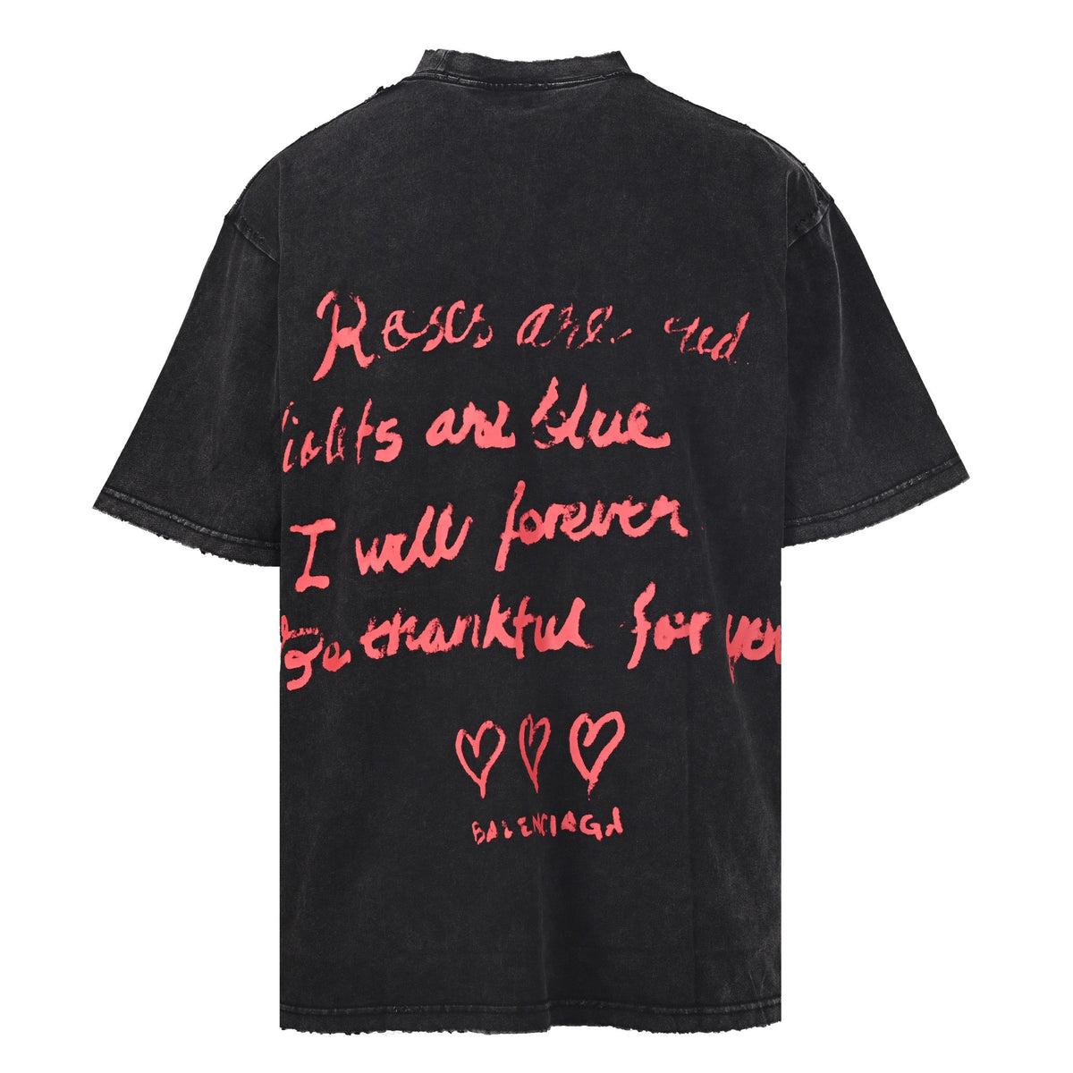 Balenciaga Logo Cotton Jersey T-Shirt
