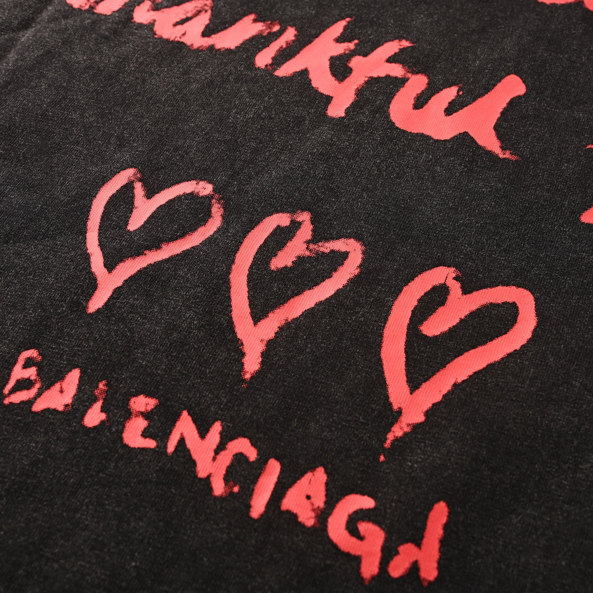 Balenciaga Logo Cotton Jersey T-Shirt