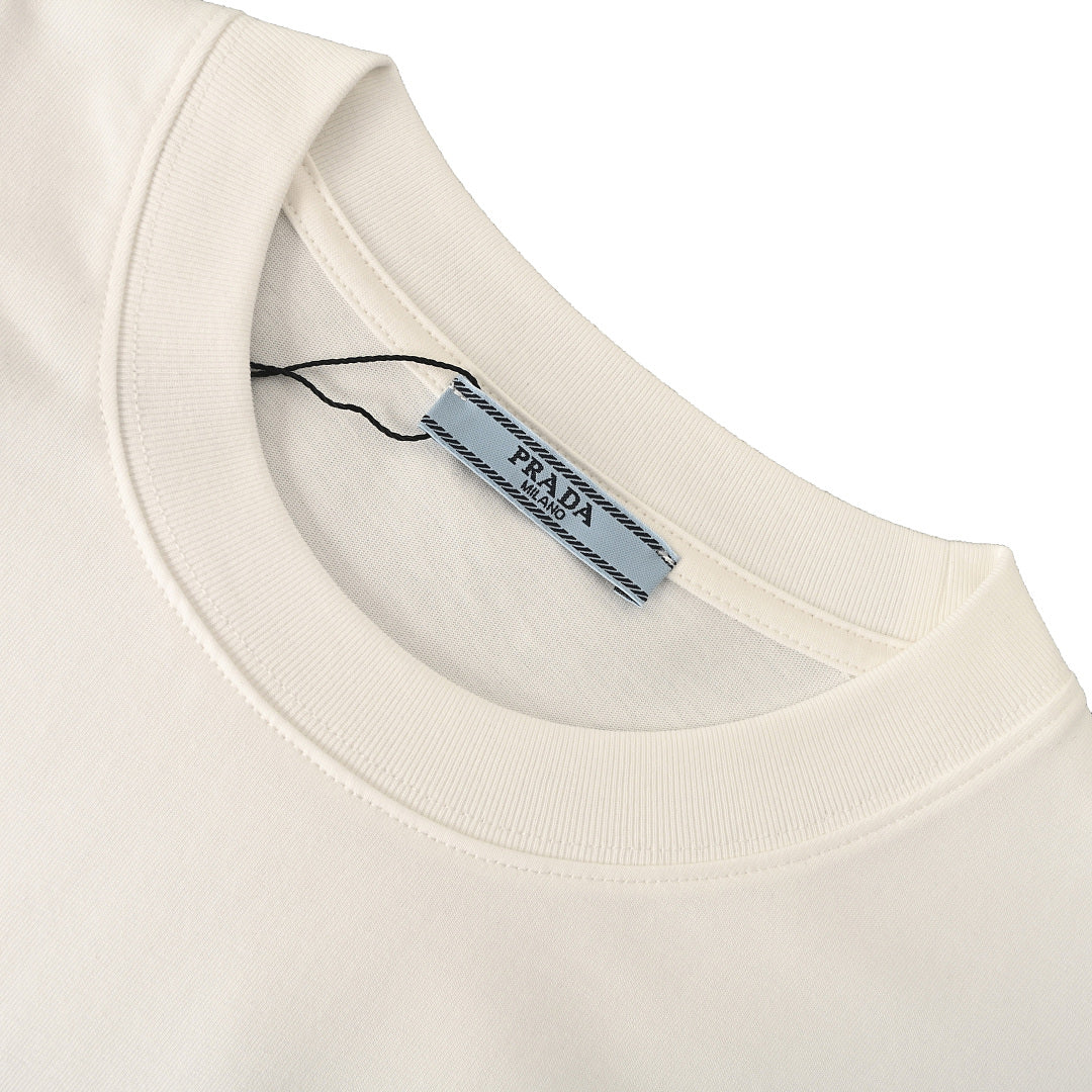 Prada Short-Sleeve T-Shirt – Luxury Cotton Crewneck