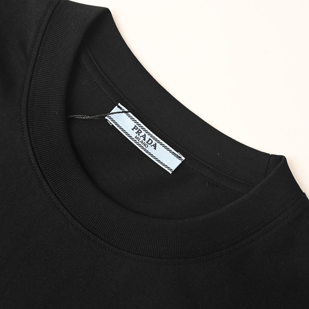 Prada Short-Sleeve T-Shirt – Luxury Cotton Crewneck