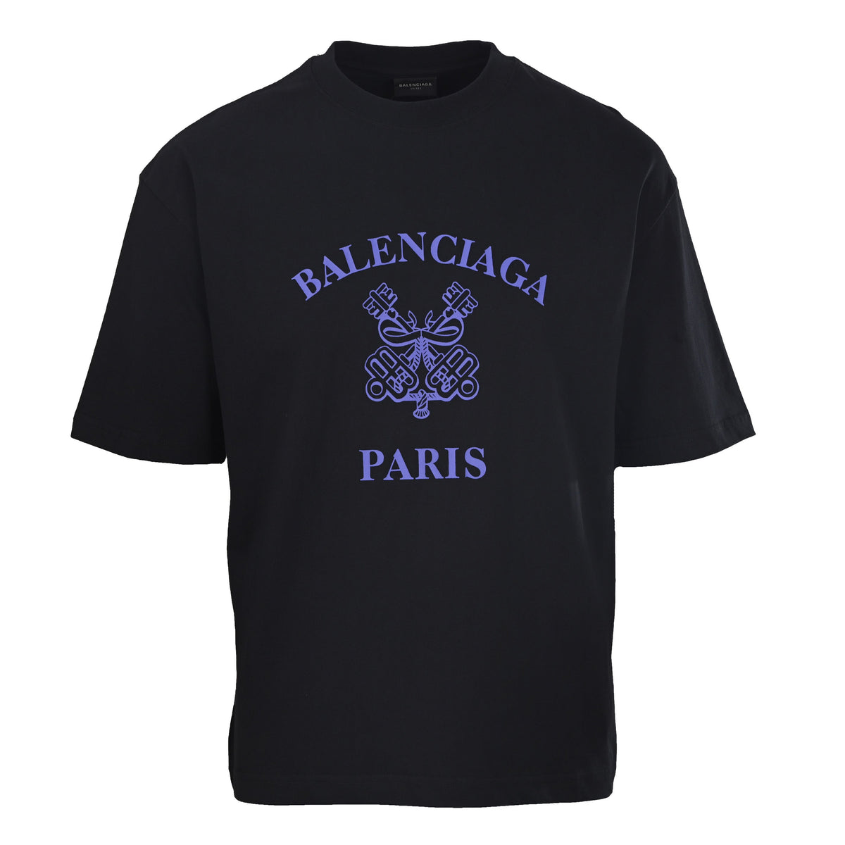 Balenciaga Faded Logo Washed Cotton T-Shirt