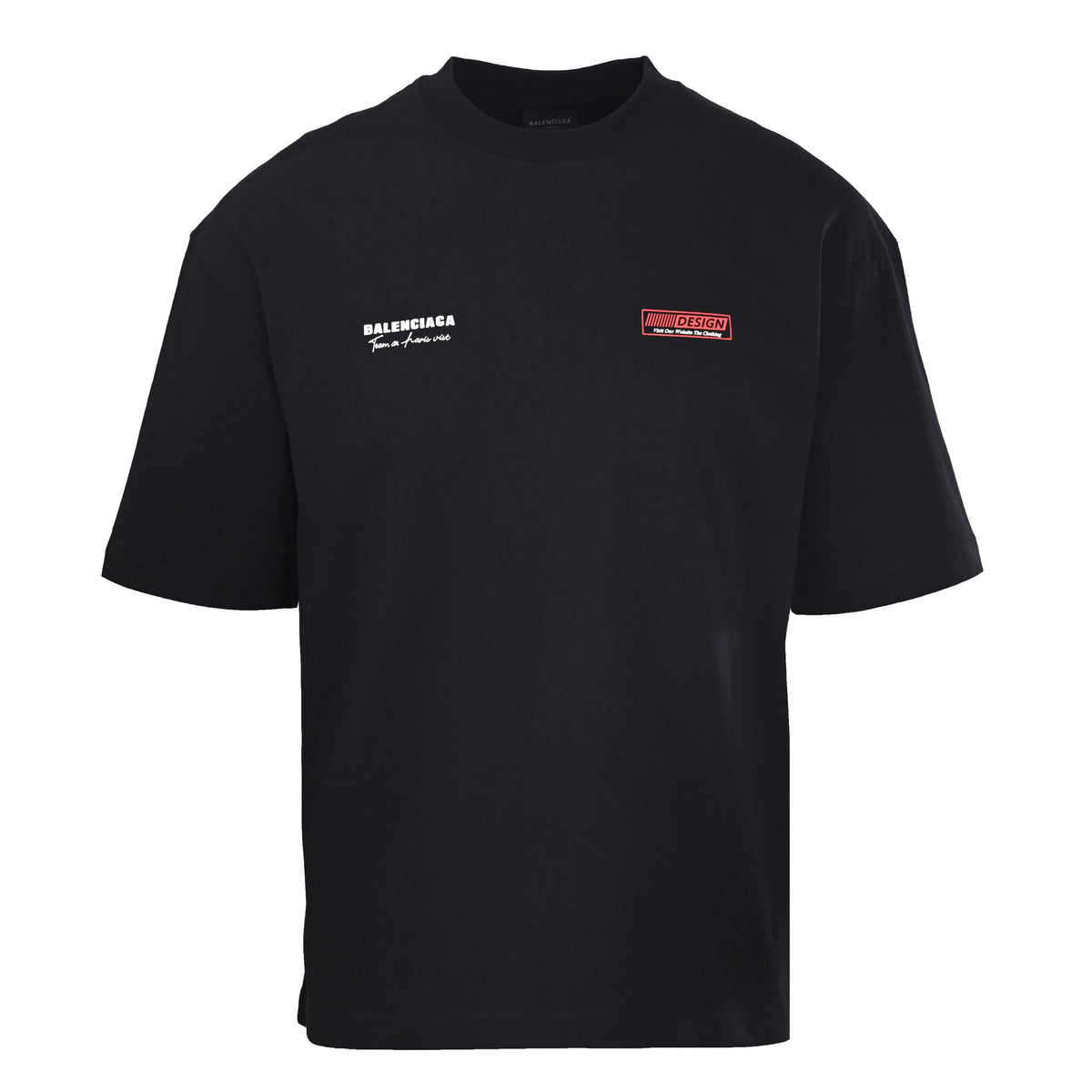 Balenciaga Logo Cotton Jersey T-Shirt