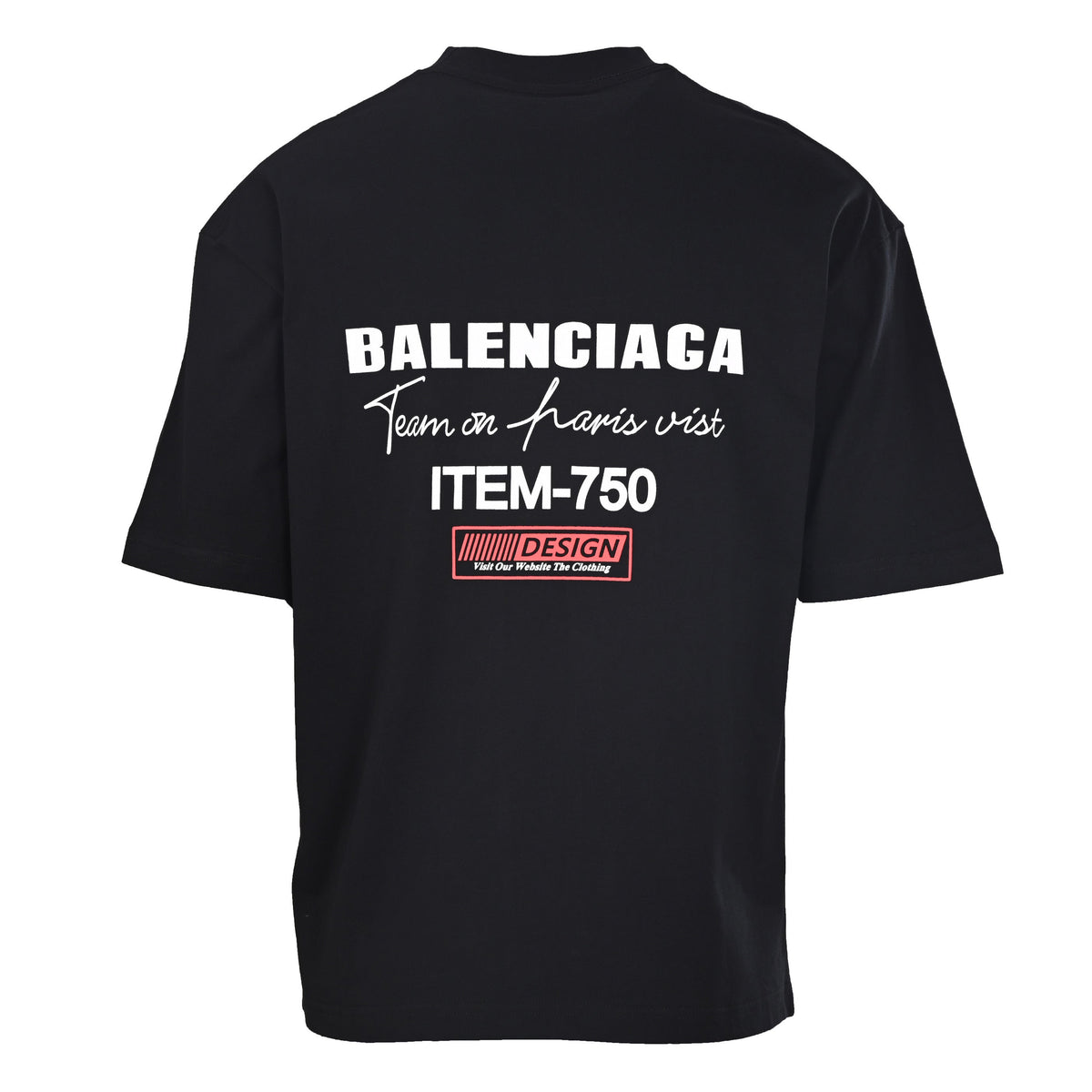 Balenciaga Logo Cotton Jersey T-Shirt
