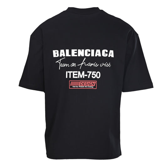 Balenciaga Logo Cotton Jersey T-Shirt