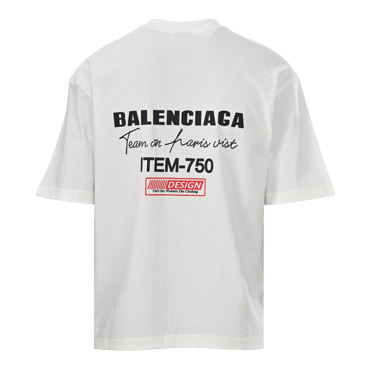 Balenciaga Logo Cotton Jersey T-Shirt