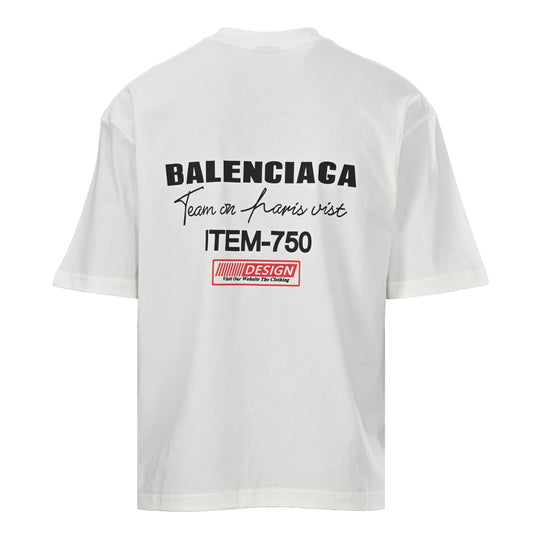Balenciaga Logo Cotton Jersey T-Shirt