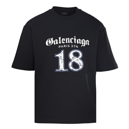 Balenciaga Logo Cotton Jersey T-Shirt