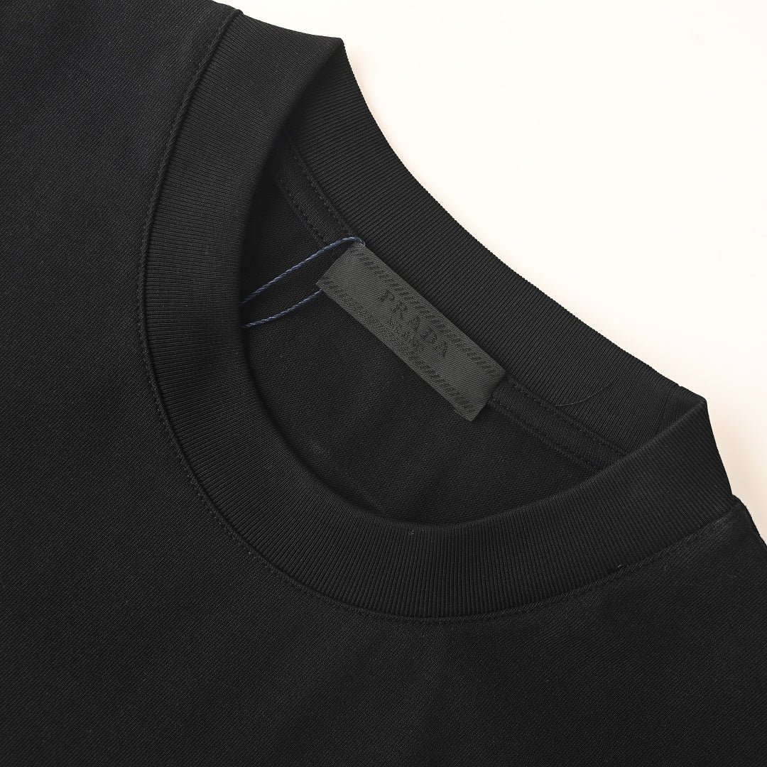 Prada Short-Sleeve T-Shirt – Luxury Cotton Crewneck