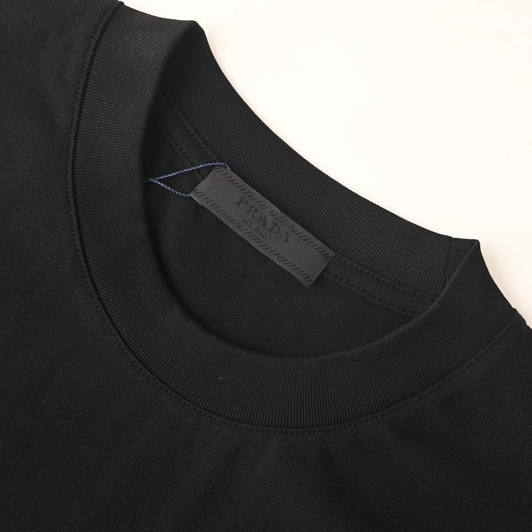 Prada Short-Sleeve T-Shirt – Luxury Cotton Crewneck