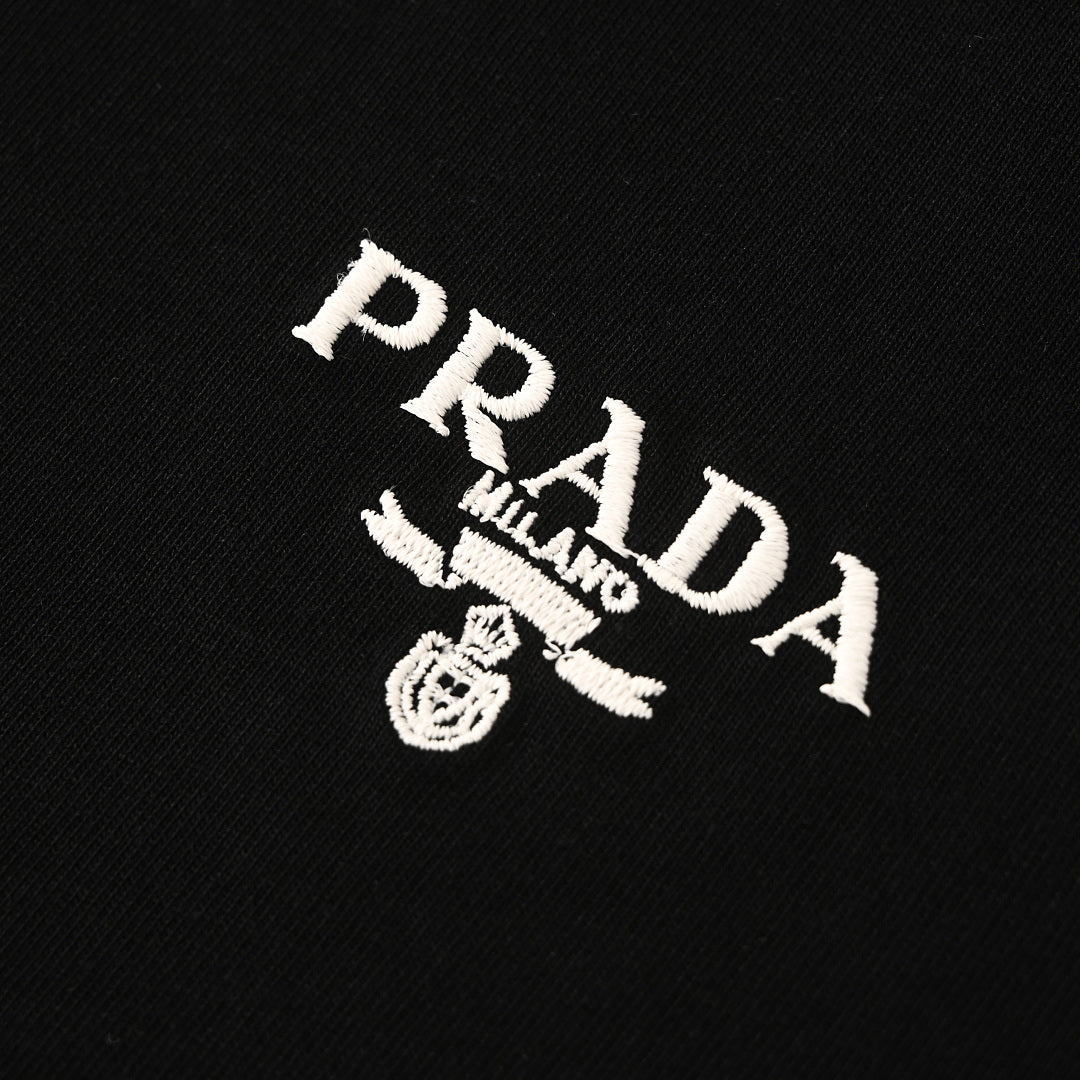 Prada Short-Sleeve T-Shirt – Luxury Cotton Crewneck