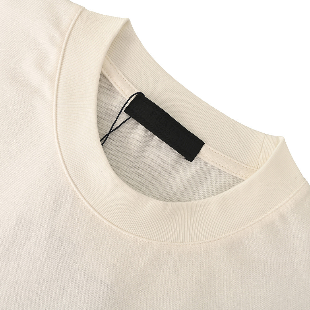 Prada Short-Sleeve T-Shirt – Luxury Cotton Crewneck