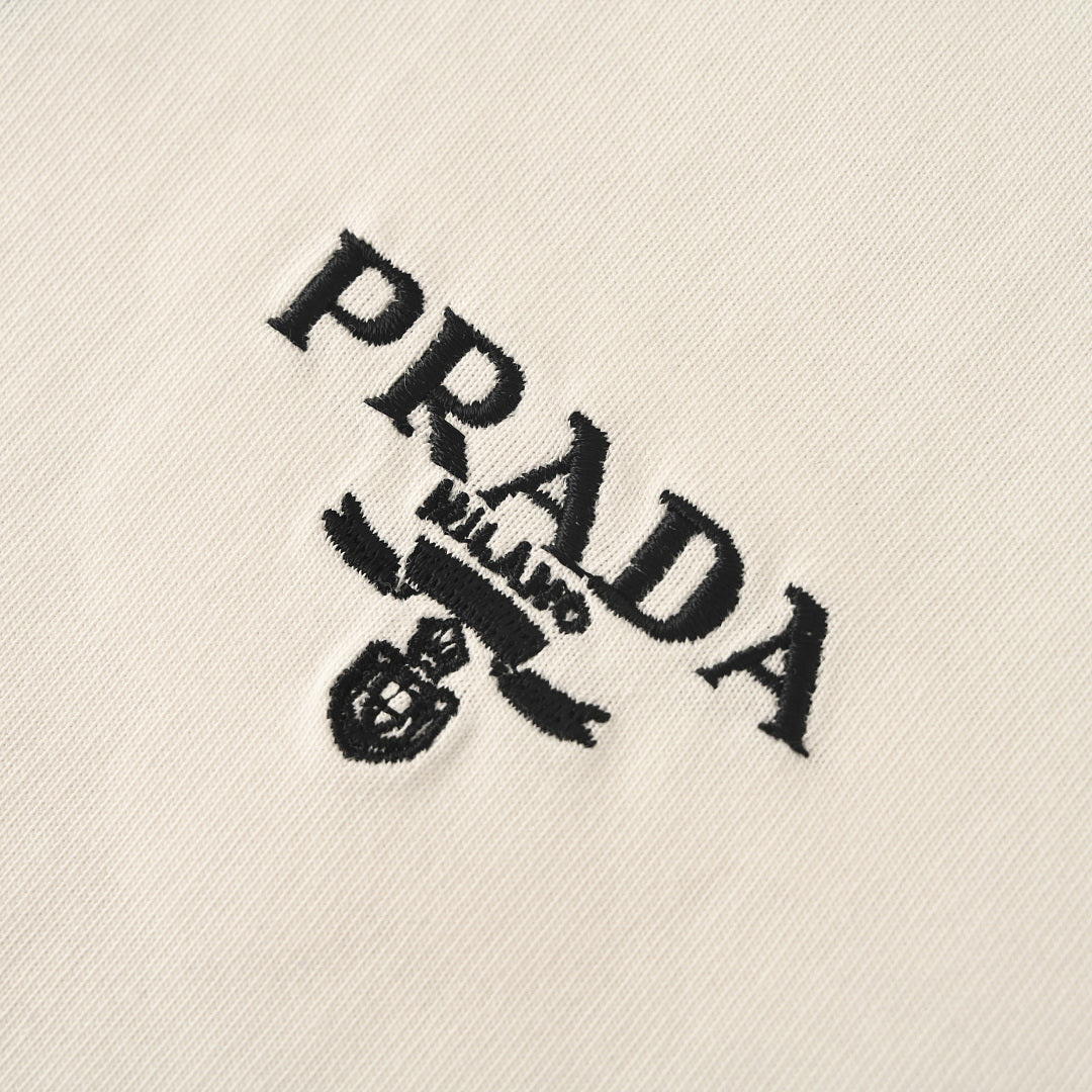 Prada Short-Sleeve T-Shirt – Luxury Cotton Crewneck