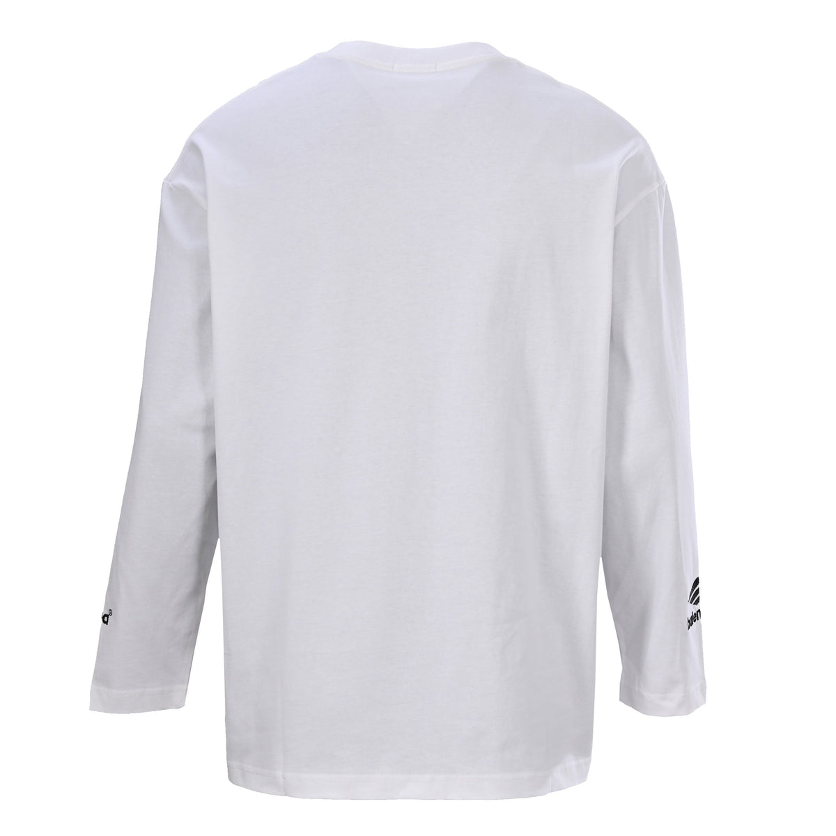 Balenciaga Large-Scale Logo Print Cotton Jersey Hoodie