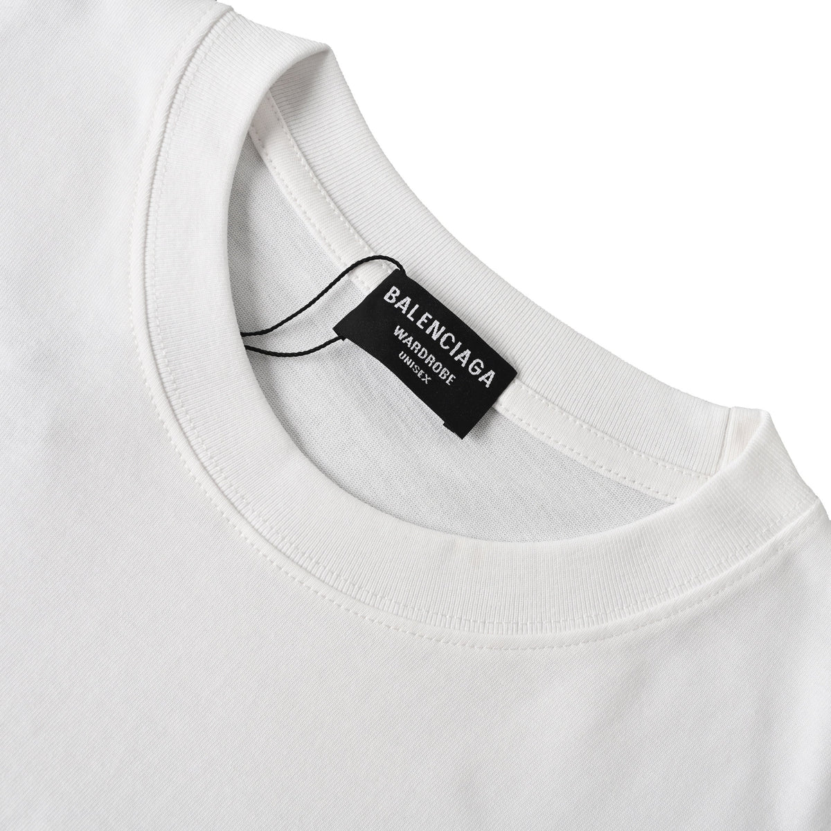 Balenciaga Large-Scale Logo Print Cotton Jersey Hoodie