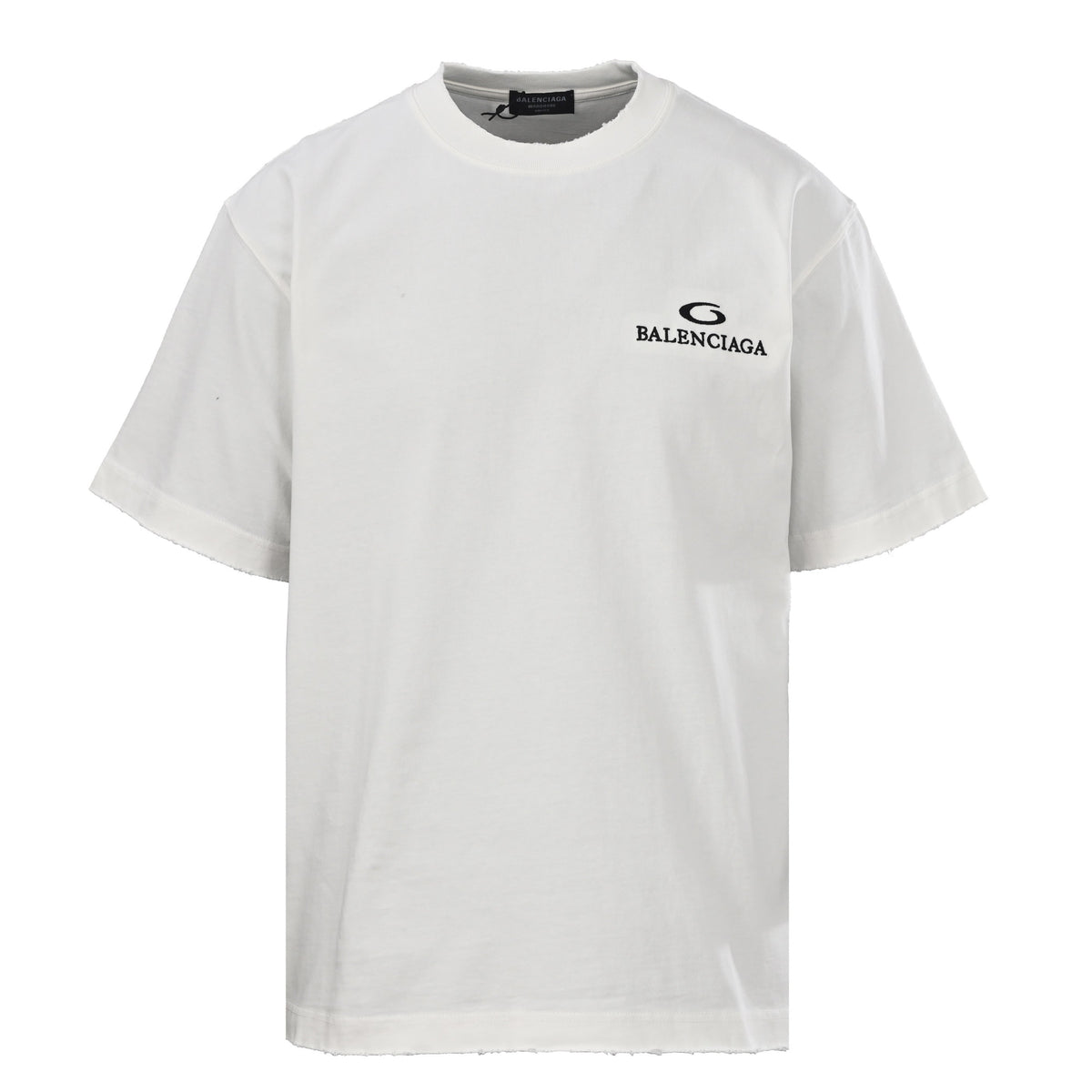 Balenciaga Logo Cotton Jersey T-Shirt