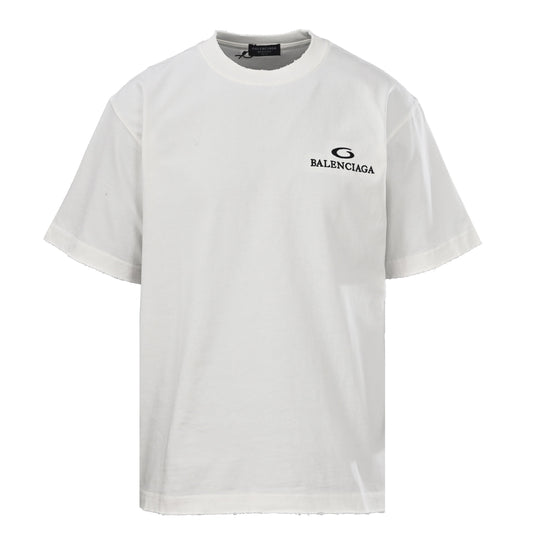 Balenciaga Logo Cotton Jersey T-Shirt