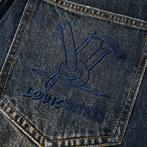 Louis Vuitton Washed Denim Jeans