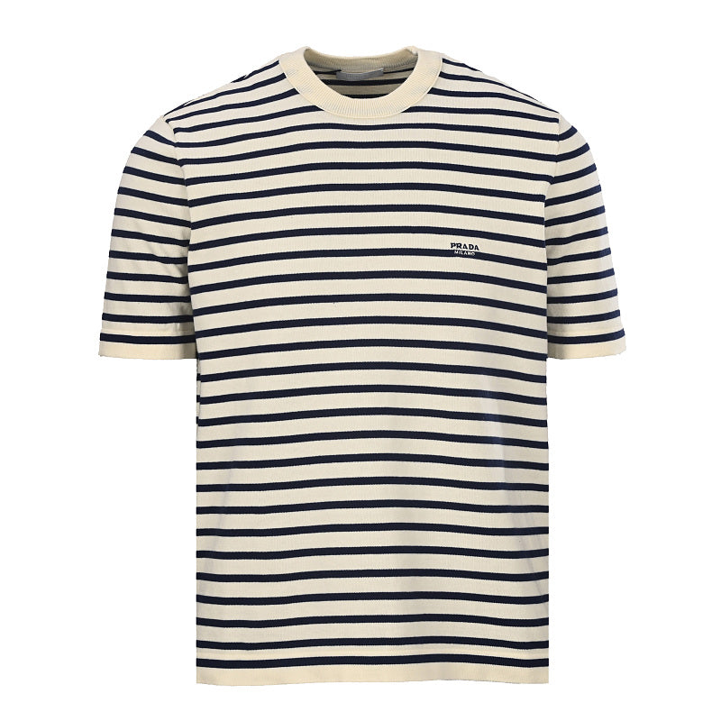 Prada Short-Sleeve T-Shirt – Luxury Cotton Crewneck