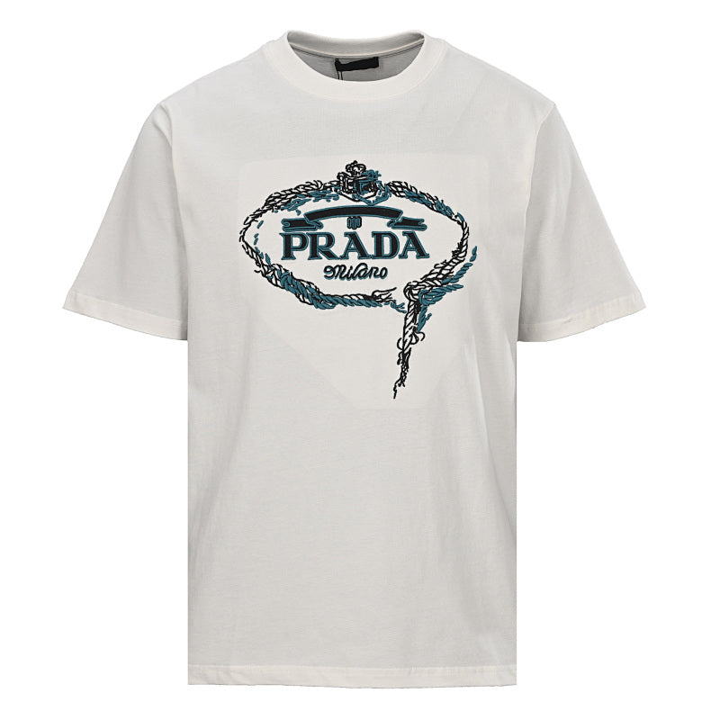 Prada Short-Sleeve T-Shirt – Luxury Cotton Crewneck